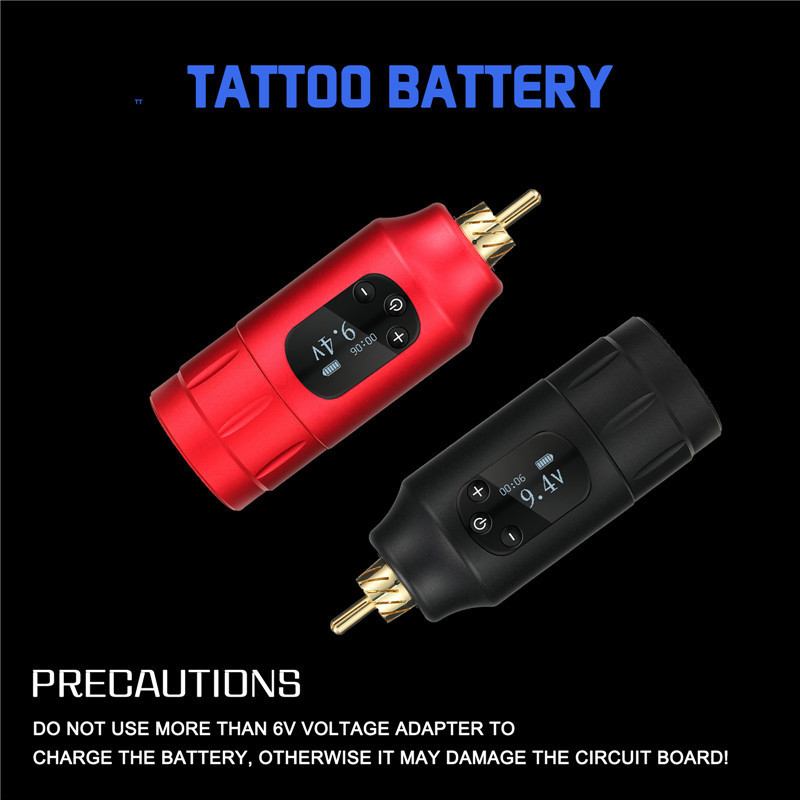 Wholesale Tattoo Power Supplies RCA Cord Mini Tattoo Machine Wireless Power Supply For Tattoo Machine