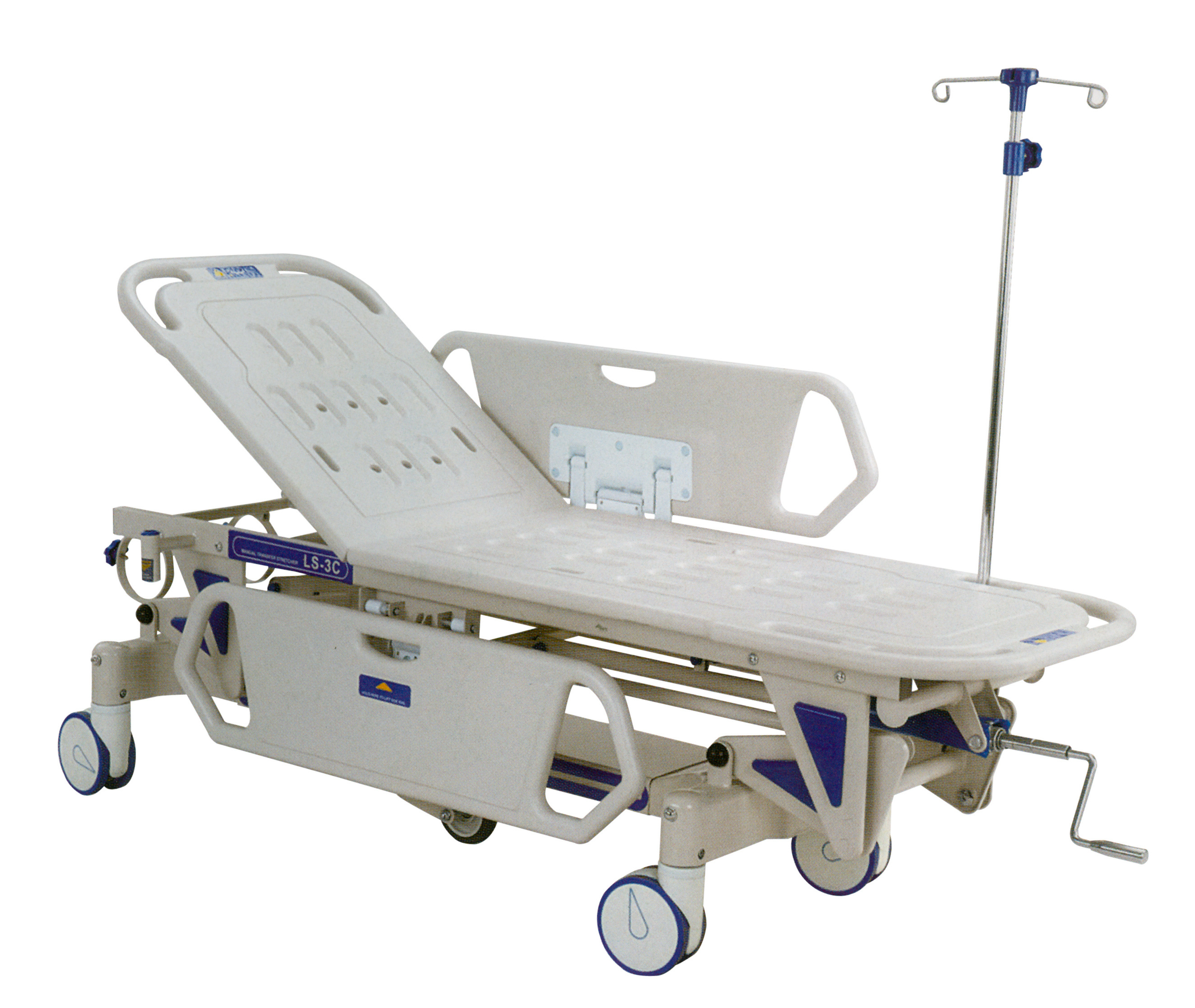 Hospital manual patient emergency transfer stretcher bed/trolley for transport