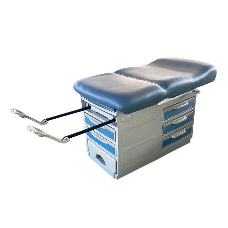 Gyno Exam Table Adjustable Hospital Patient Examination Delivery Bed With Drawers