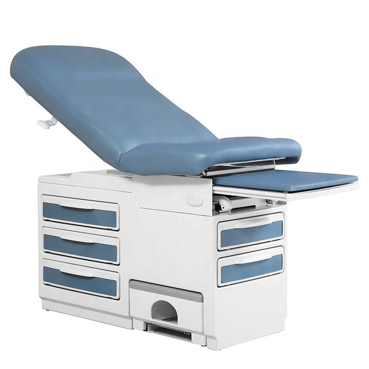 Gyno Exam Table Adjustable Hospital Patient Examination Delivery Bed With Drawers