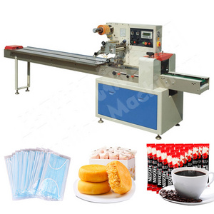 DXDZ-250D Hualian Automatic Multi-function HFFS Horizontal Food Grains Cutlery Bread Popsicle Flow Pack Packing Machine