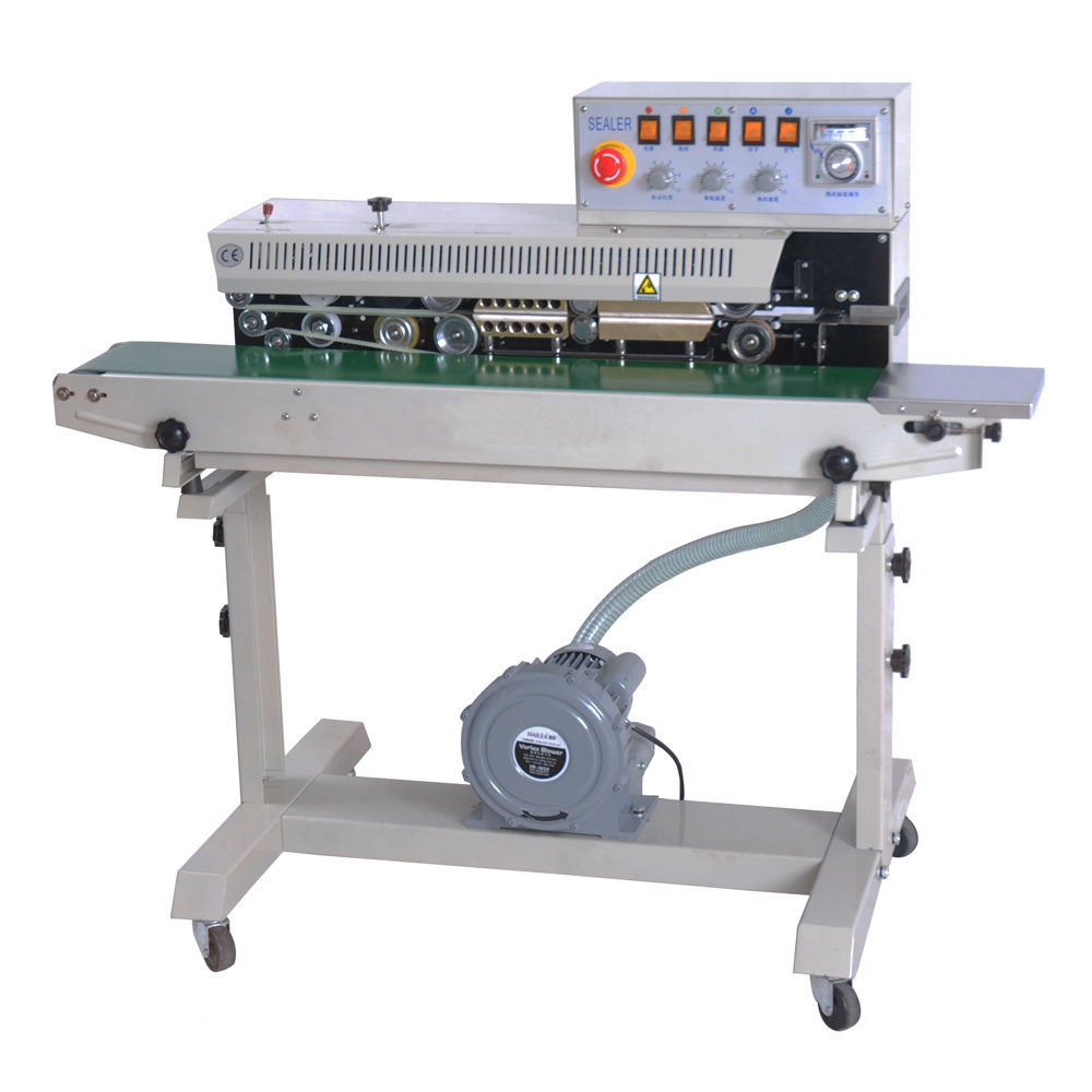 FRMQ-980III HUALIAN high quality good service and function Nitrogen air filling band sealer and bag continous Sealing Machine