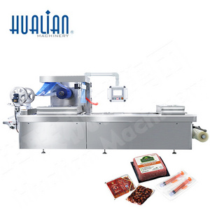 HVR-420A HUALIAN Full Automatic Cheese Sausage Meat Food Continuous Vacuum Thermoforming Forming Line Packaging Packing Machine