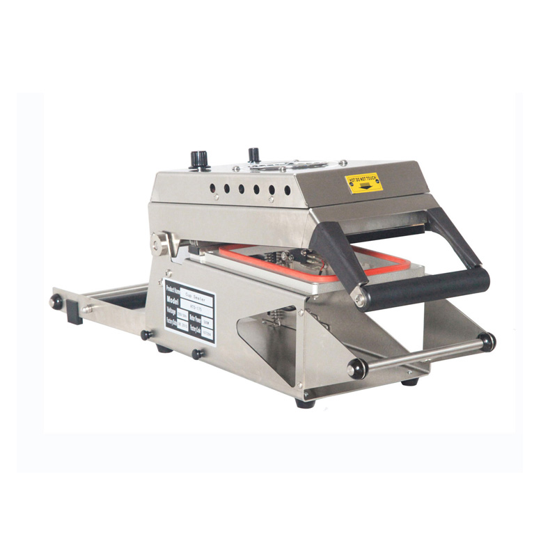 HTS-175 Hualian Semi-automatic Desktop Map Fast Lunch Food Box Plastic Tray Sealing Sealer Machine