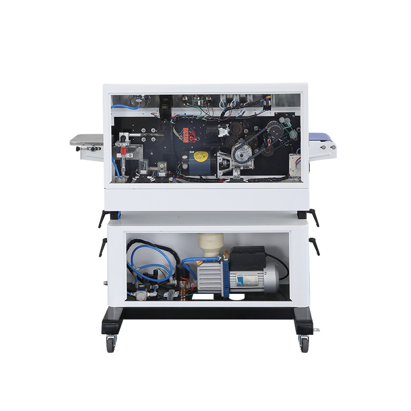 FRM-980ZQ Hualian Nitrogen Air Ink Coding Gas Flushing Suction Exhaust Bag Heat Packing Sealing Vacuum Machine Continuous Sealer