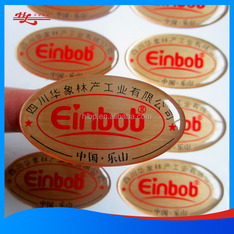 Custom Domed Sticker 3D Clear Epoxy Resin Label Domed Label Polyurethane Resin Label Epoxy Sticker With Self Adhesive