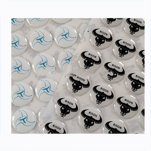 Custom Domed Sticker 3D Clear Epoxy Resin Label Domed Label Polyurethane Resin Label Epoxy Sticker With Self Adhesive