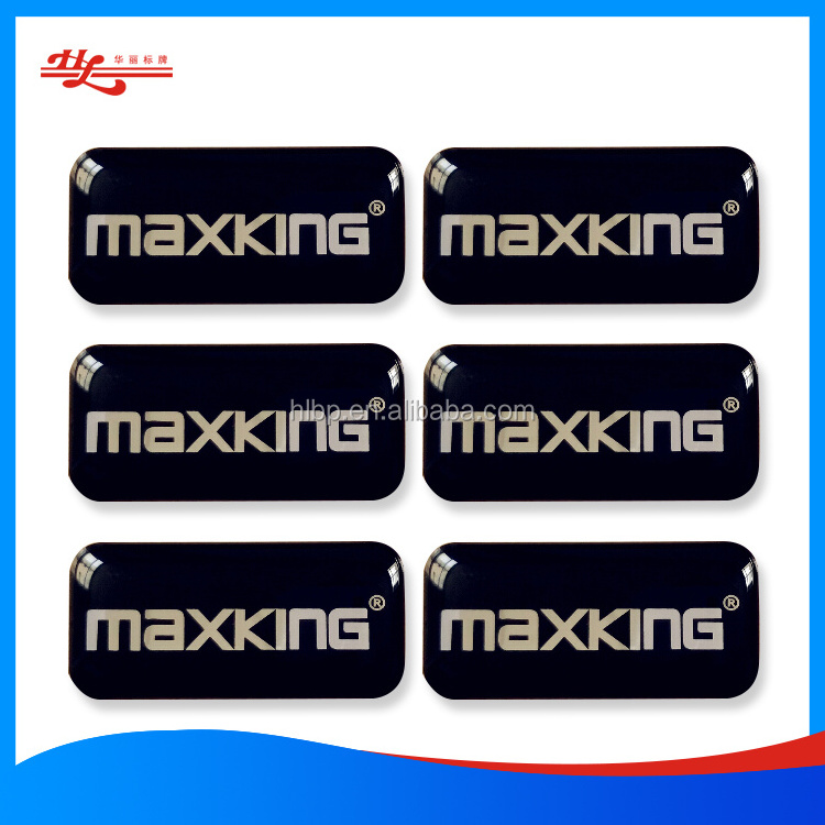 Custom Domed Sticker 3D Clear Epoxy Resin Label Domed Label Polyurethane Resin Label Epoxy Sticker With Self Adhesive