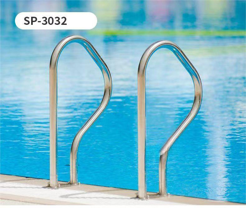 Flange removable stainless steel 304 swimming pool handrail for Swimming Pool