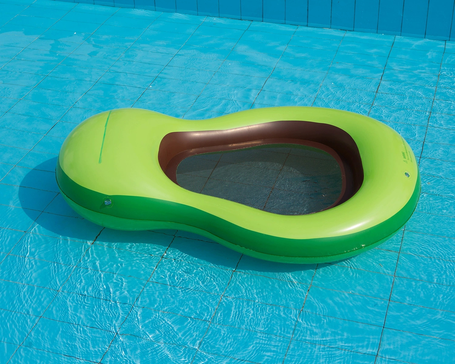 Adult Avocado Pear Inflatable Pool Float Lounge W/O Removable Canopy