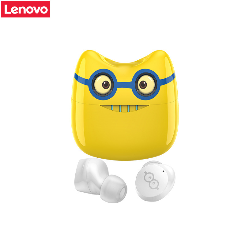 Original Lenovo X15 Wireless Earphone Mini Sport Headphones Waterproof Earbuds with Microphone HiFi Headset Cute Devil Panda