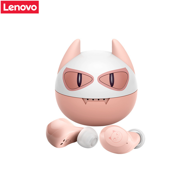 Original Lenovo X15 Wireless Earphone Mini Sport Headphones Waterproof Earbuds with Microphone HiFi Headset Cute Devil Panda