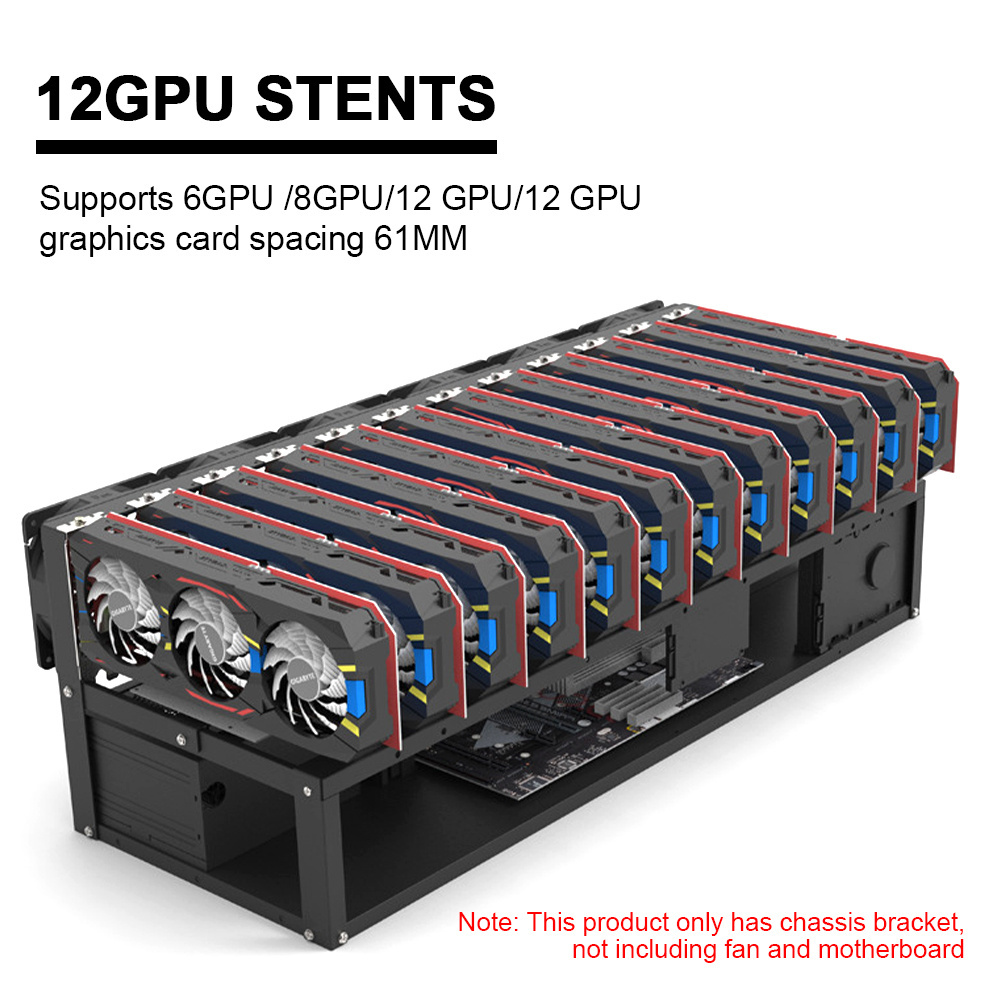 12GPU Case 12 gpu frame 12 GPU Rack Only