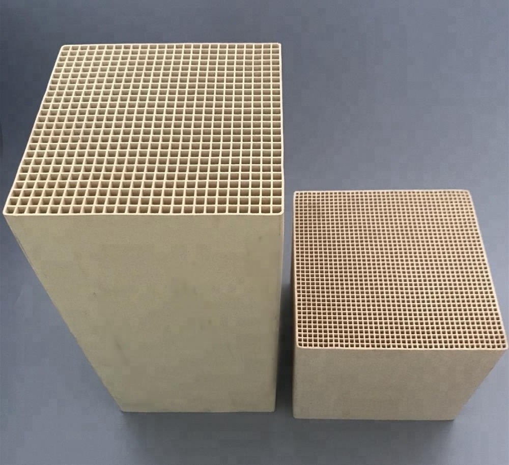 In stock Cordierite,Mullite,Alundum,Stoneware Porcelain, thermal Honeycomb Ceramic Block