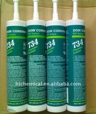 D Corning 734 flowable RTV silicone adhesive sealant