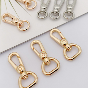 Bag hardware custom metal keychain swivel snap hook clasps high quality handbag strap buckle hooks for purse dog leash accessory