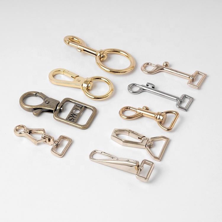 High Quality Handbag Hardware Snap Hooks Purse Strap Metal Hook Clasps For Bag Pet Leash