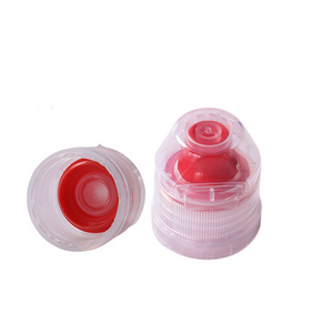 28/410 38/410 soft drink sport squeeze bottle cap honey non spill pilfer proof plastic dome shape silicone seal valve caps