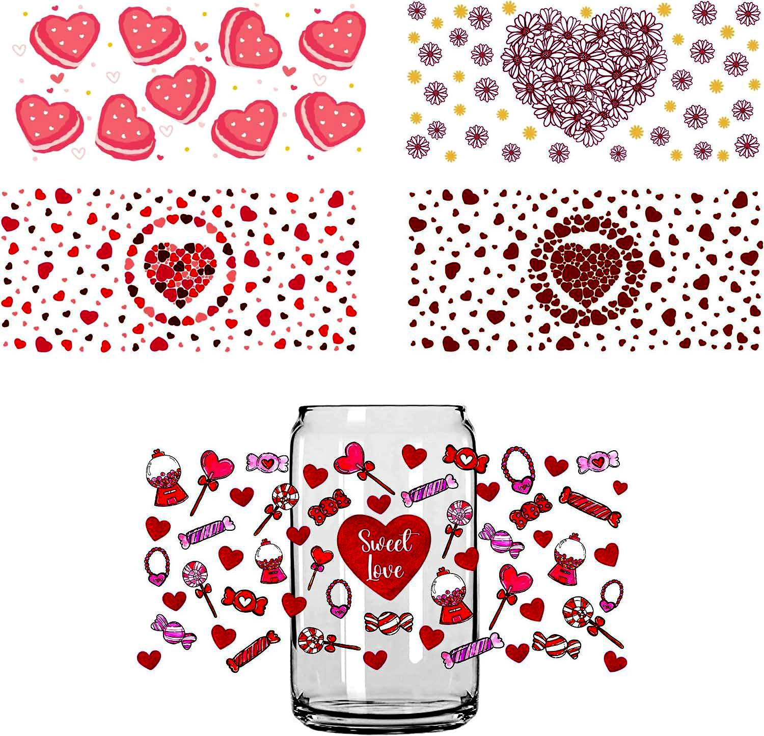 Furniture DIY Crafts uv dtf cup wrap Valentines Day Rub on Decal taylor swift uv dtf cup wraps 16oz Transfer Waterproof Sticker