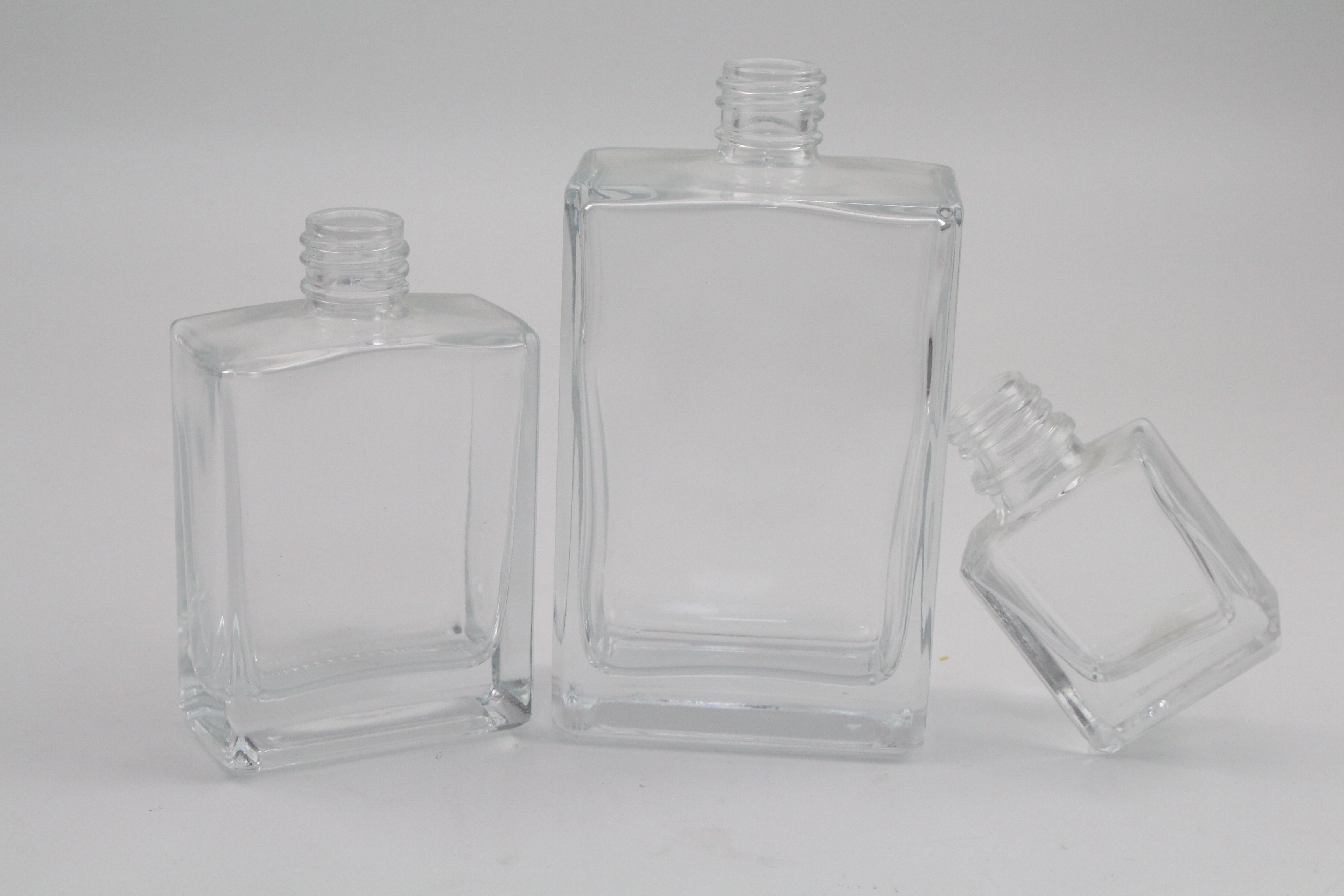 Rectangle Glass Bottle Dropper 30ml 50ml 100ml box packaging Square  Cosmetic Package Drpooer Bottles