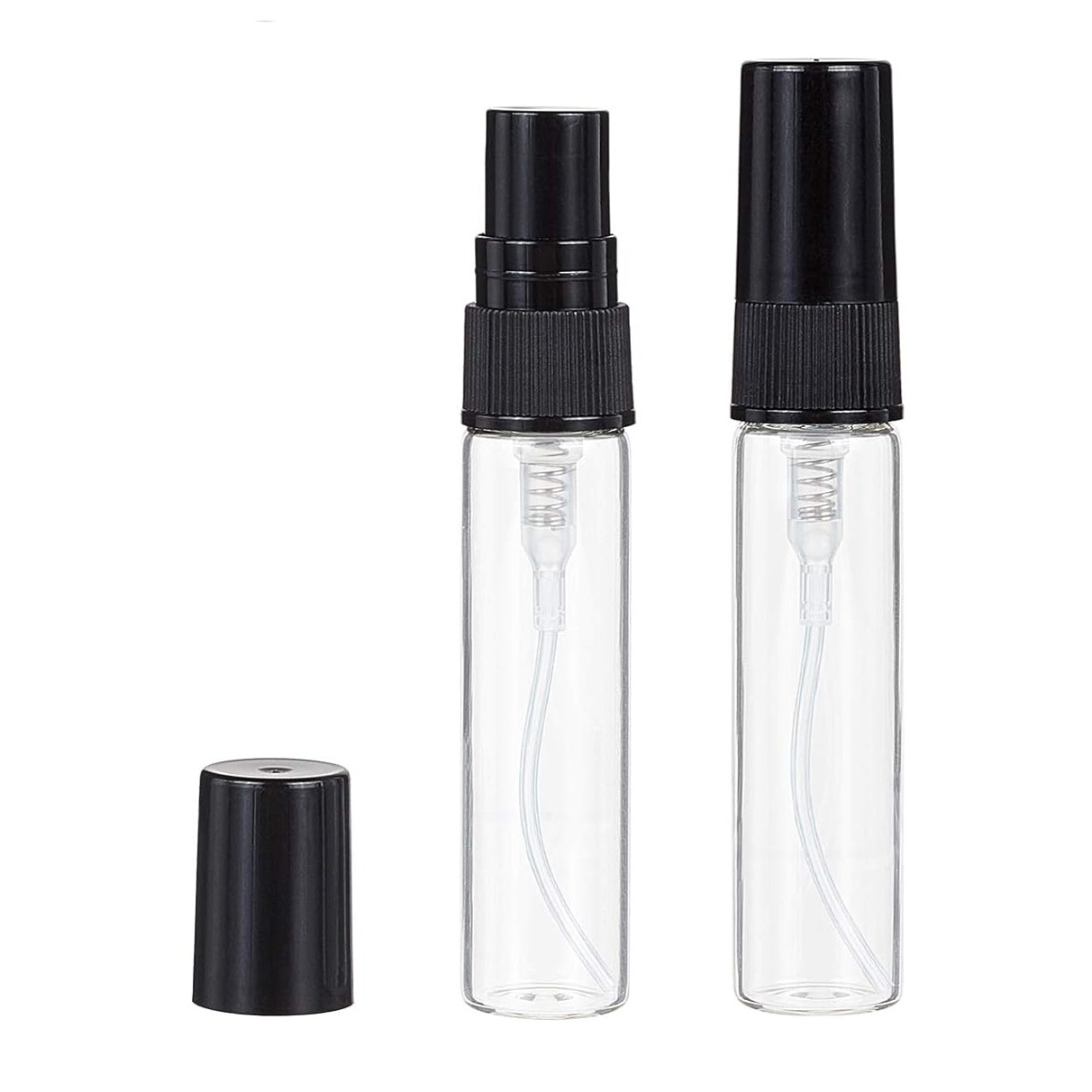 2ml 3ml 5ml 10ml Empty Glass Mist Atomizer Travel Perfume Mouth wash Rose Water Oil DIY Sample Vials Cosmetic Small Spray Bottle