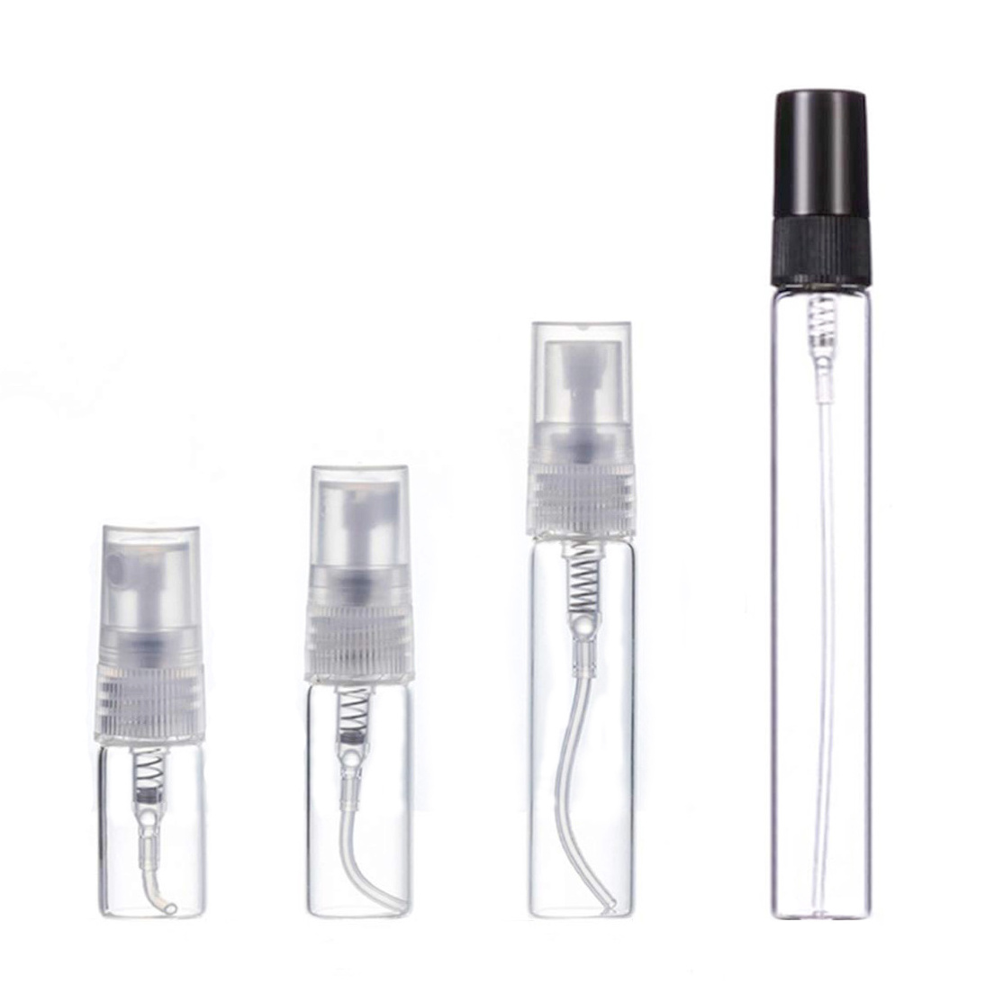 2ml 3ml 5ml 10ml Empty Glass Mist Atomizer Travel Perfume Mouth wash Rose Water Oil DIY Sample Vials Cosmetic Small Spray Bottle