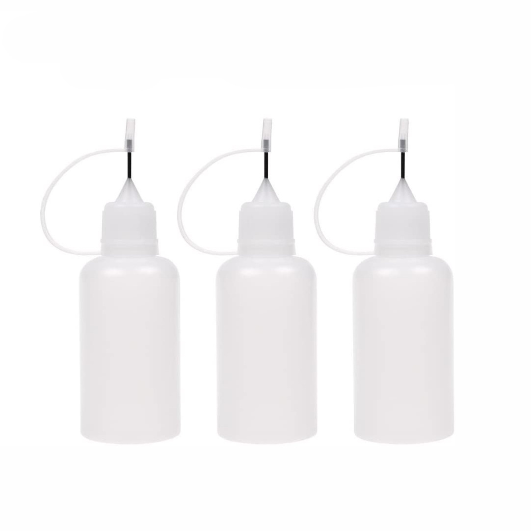 Empty Diy Craft Painting Pe Plastic Dropper Precision Applicator Squeeze Glue Needle Tip Bottle With needlelike Caps