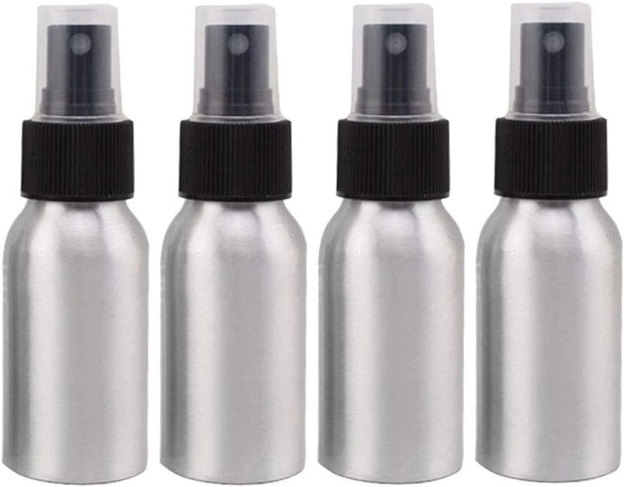 Empty Spray cosmetic Travel Size 30ml Small Spray Bottle Aluminum Metal Fine Mist Refillable essential oil spray bottle