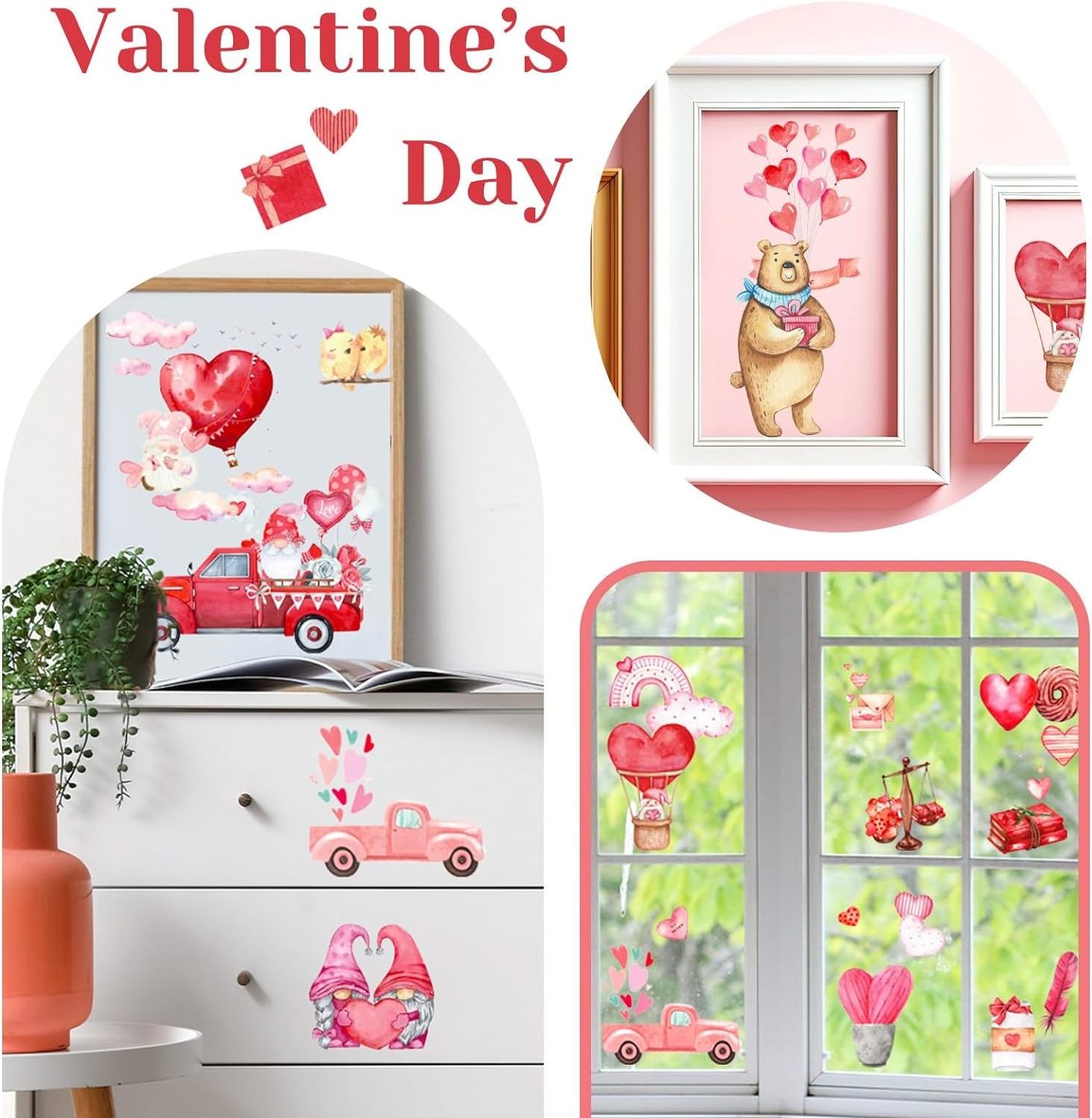 DIY Craft Valentine's Day Theme stitch uv dtf cup wraps Decals transfer for Furniture Window Scrapbook Wood