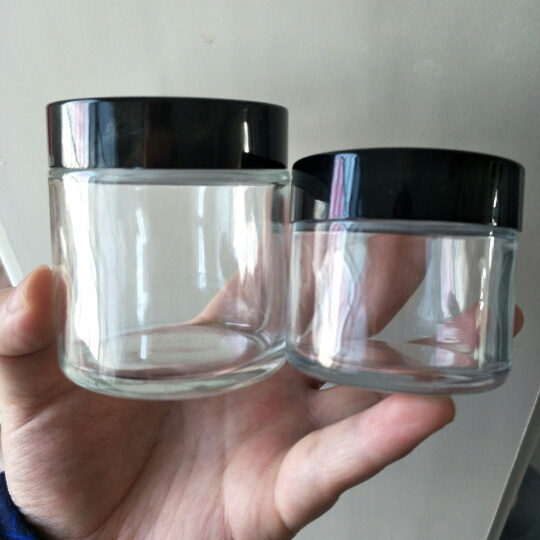 5g 50g 70g 110g Empty airtight smell proof container with child proof lid custom wholesale child resistant glass jar