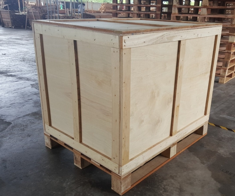 Factory Vietnam Supply Wooden Crate Lift Vans Shipping Crates For Sale Storage And Export Fumigated Crate