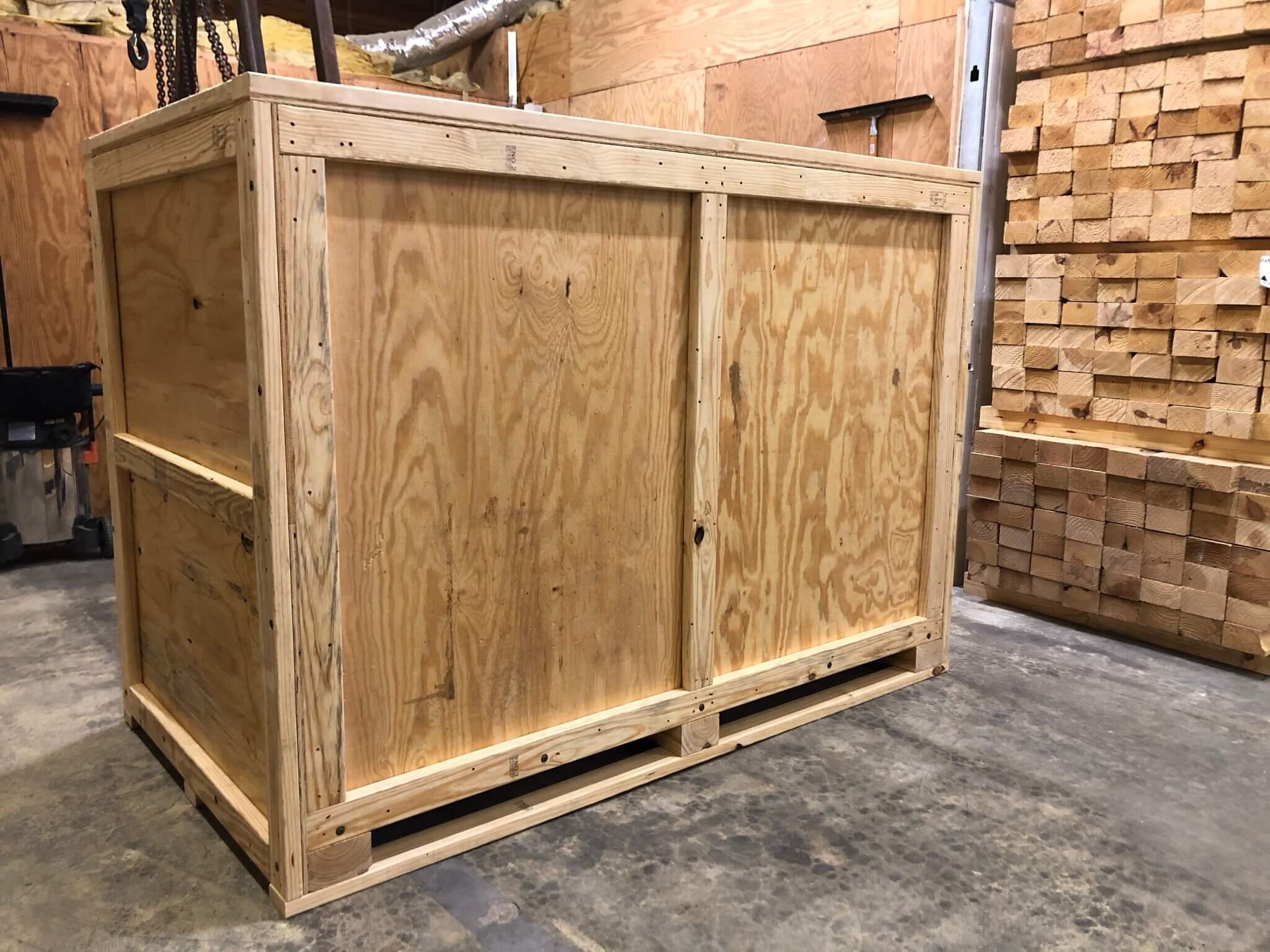 Factory Vietnam Supply Wooden Crate Lift Vans Shipping Crates For Sale Storage And Export Fumigated Crate