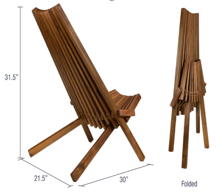 Best price wooden chair Foldable wooden outdoor chair Wooden Stick Chair made in Vietnam