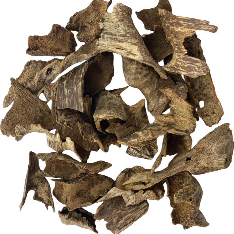 High-Quality Aged Oud Wood Chips - Natural Wildcrafted Oud Wood