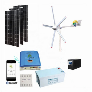 Factory Direct Sale Real 1.5W Wind Generator Power 1.5KW 24v 48V 96V 220V Wind turbine With MPPT Controller