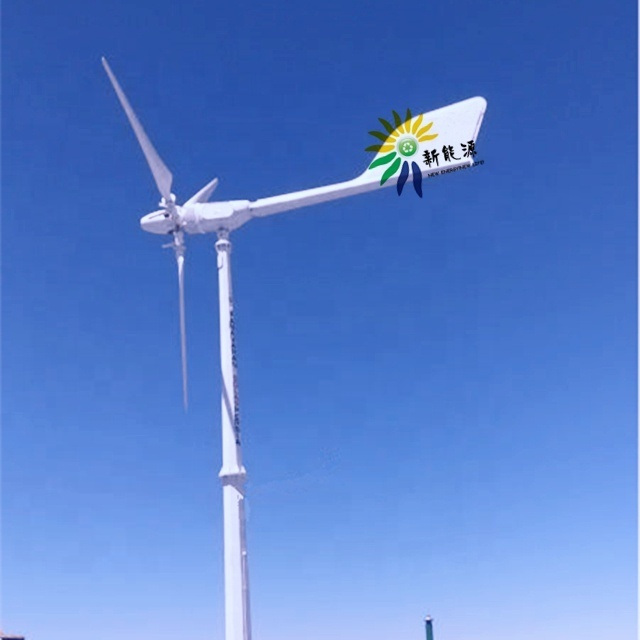 Windspot Type Variable Pitch Wind Turbine 3kw 3 Phase Ac Pma, Directly Drive Solar/wind Grid Tie, Grid Off System 4kw HLD 4m