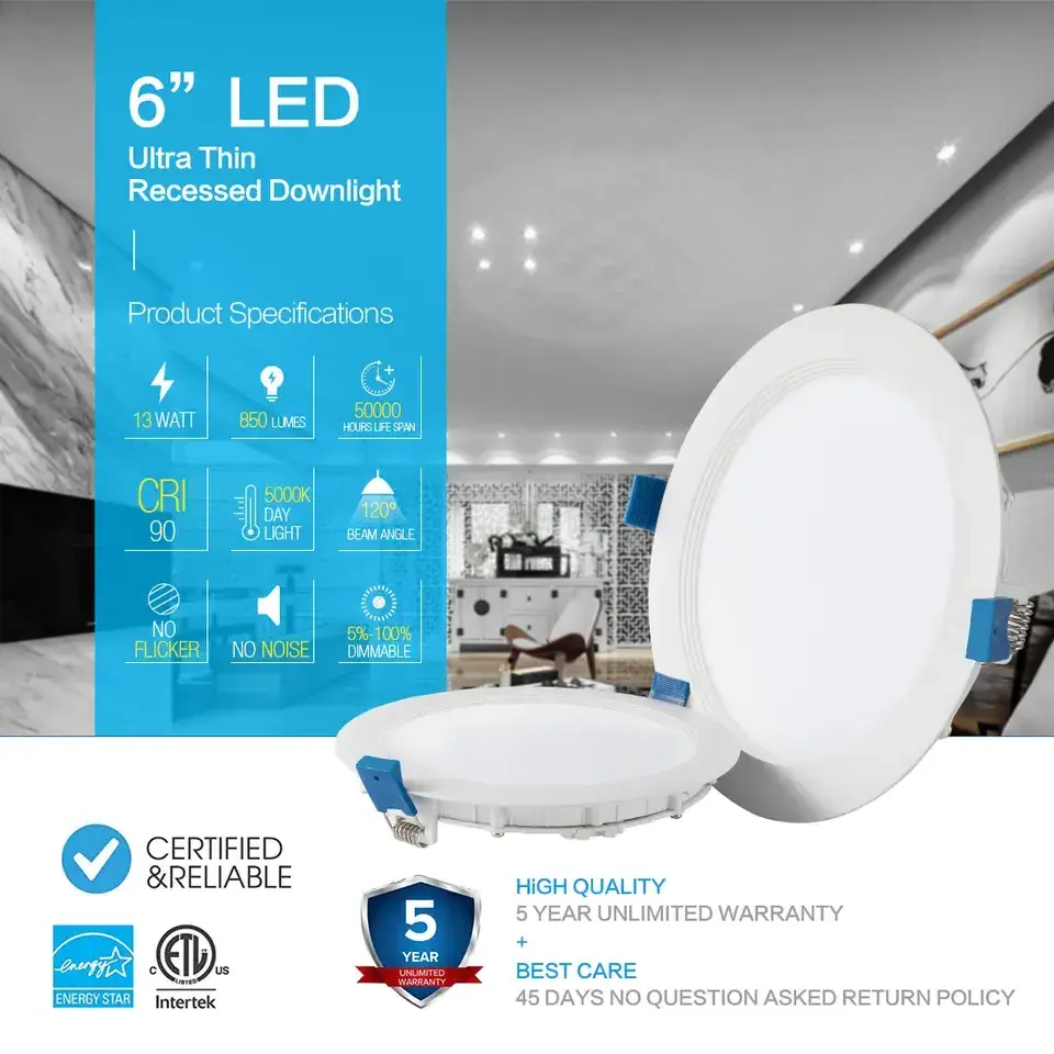 Indoor Use Recessed Low Ugr Led Recessed Downlight Led Ceiling Light Led Spot Light