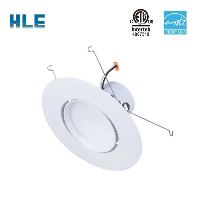 HLE new arrival round ceiling can light 6 inch led retrofit recessed downlight