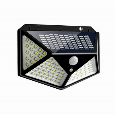 High Quality Outdoor Solar Powered Garden Lamp 100 Led Waterproof Motion Sensor Solar Wall Garden Lights