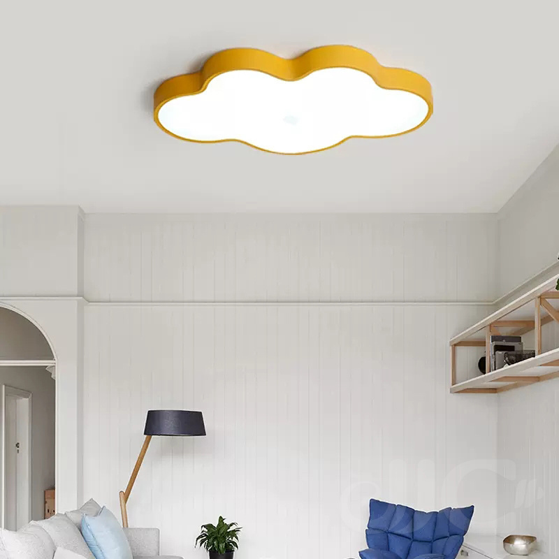 Cloud Children'S Room Lamp Creative Children'S Bedroom Room Lamp Kindergarten Chandelier Macaron Ceiling Light