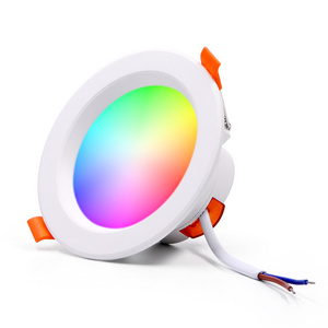 LED Smart Downlight Indoor Light Spotlight WiFi Tuya Bluetooth Control 10W 15W RGB AC 85-265V Decoration Ceiling Light