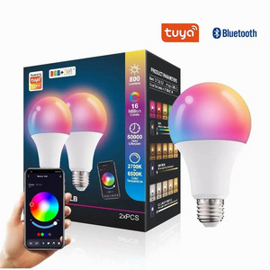 Alexa Lamp Google Home Smart Control RGB Dimming B22 E26 E27 10w 12w 15w Led BT Light Bulb