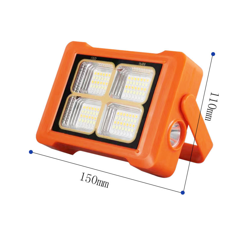 Outdoor Mini Solar High-lights Hand Lamp Charging Lights Portable Night Market Stalls Multi -function Camping Emergency Lights