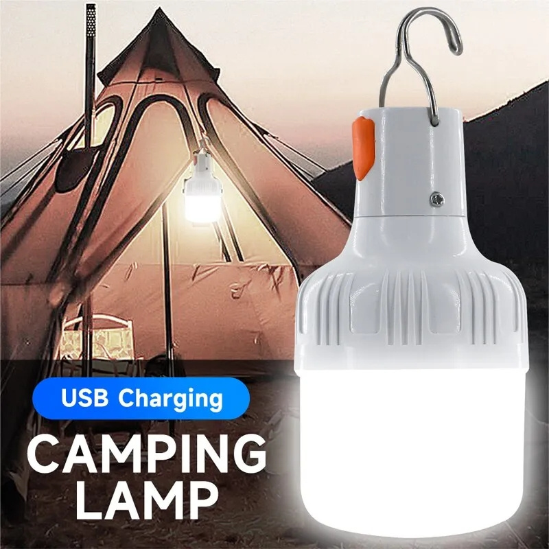 Picnic Emergency Light USB Rechargeable Outdoor LED Bulbs Easy Installation 30W Camping Fishing Portable Night Light