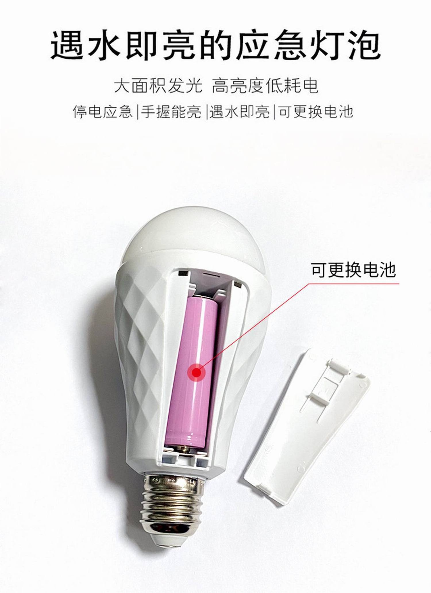 Portable Emergency Lights Removable Battery Highlight Bulbs Home Outdoor E27 Lamp Head Touch Water Light Bulb