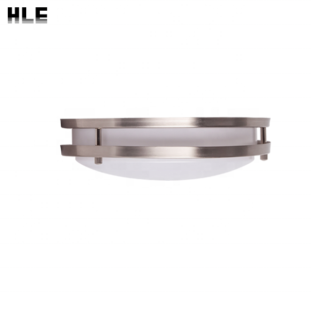 ETL Listed & ES Rated Double Band Trim Flush Mount fluorescent office ceiling light fixture