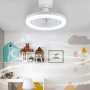 wholesale metal dimmable gold fan smart led ceiling light with low price