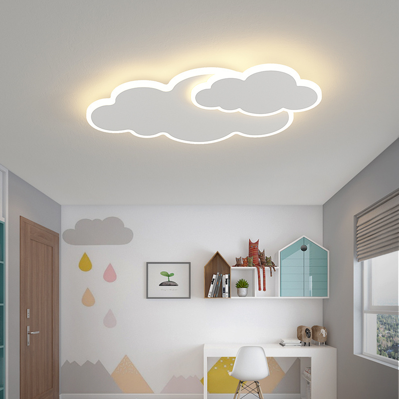 JJC Soft Style Cloud Shape Nordic Led Ceiling Lights for Bedroom Living Room Decorative Modern Acrylic Simple LED Ceiling Lamps