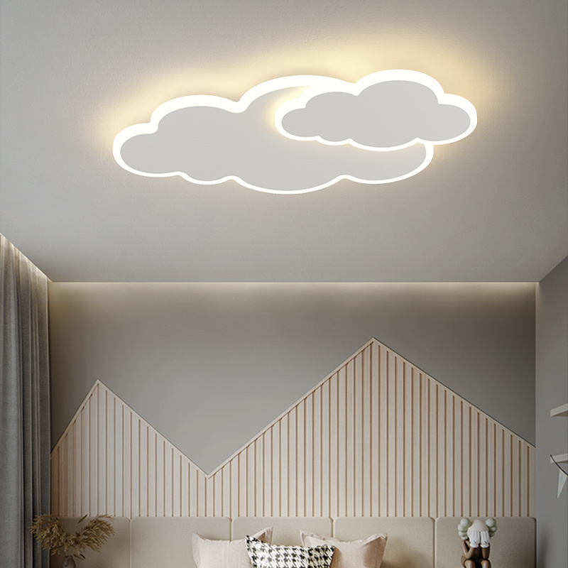 JJC Soft Style Cloud Shape Nordic Led Ceiling Lights for Bedroom Living Room Decorative Modern Acrylic Simple LED Ceiling Lamps