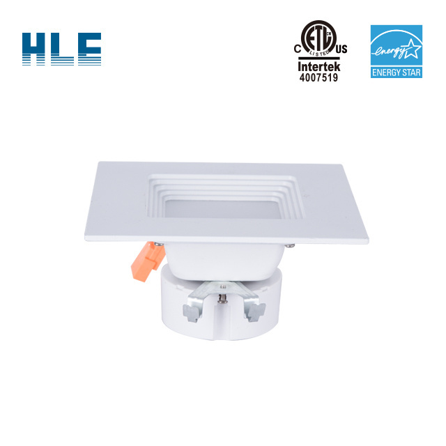 6 inch  ETL certified & ES listed LED recessed square retrofit downlight with E26 base